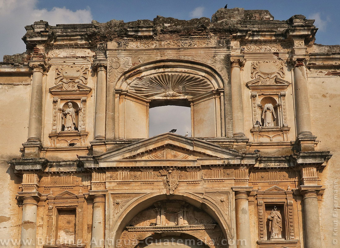 Ruin of Santa Teresa church in Antigua Guatemala