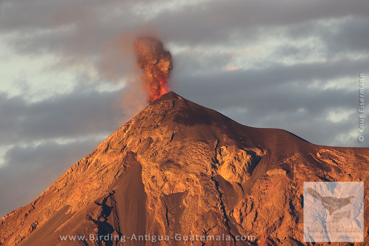 erupting Fuego volcano